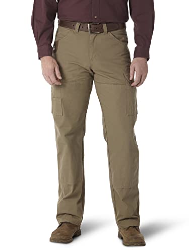 Wrangler Riggs Workwear mens Ranger work utility pants, Bark, 34W x 34L US