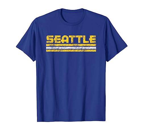 Seattle Washington Retro Vintage Weathered T-Shirt