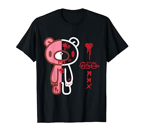 Gloomy Bear Half Dead Enigmatic Fantasy Gamer Anime Fan T-Shirt
