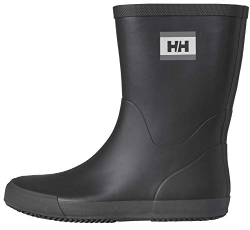 Helly-Hansen Mens Nordvik 2 Lightweight Waterproof Rubber Rain Boot, 990 Black/Black, 11/45