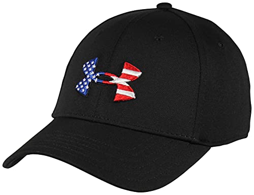 Under Armour Men's Freedom Blitzing Hat , Black (001)/Red , X-Large/XX-Large