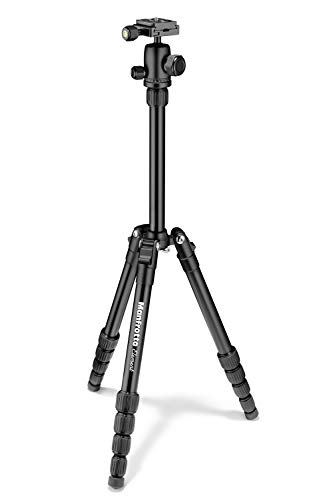 Manfrotto Element Traveller Small 5-Section Aluminum Tripod with Ball Head, Black
