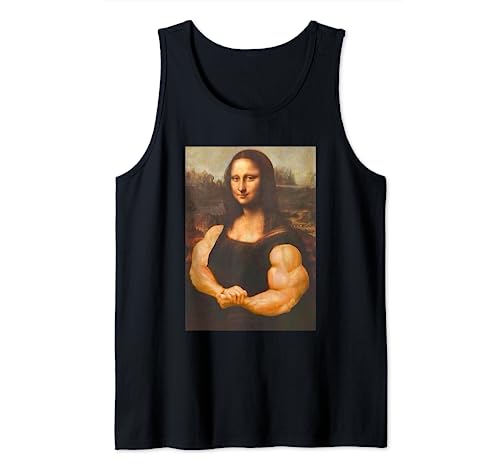 Mona Lisa Bodybuilding Muscle Gym Workout Outfits Tank Top