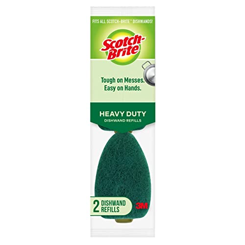 Scotch-Brite Heavy Duty Dishwand Refills, Keep Your Hands Out of Dirty Water, 2 Refills