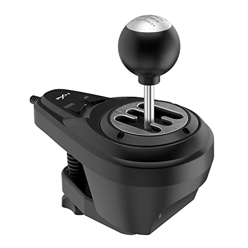 PXN A7 Shifter, 6 +1 Shifter with Handbrake Button and Shift Button for High&Low Gear Universal Shifter for PC,This product is not compatible with XBOX PS4(A7)