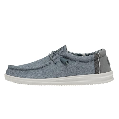 Hey Dude Men's Wally-H2O Overcast Size 8 | Men's Shoes | Men Slip-on Loafers | Comfortable & Light-Weight