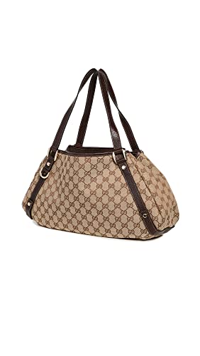 Gucci Women's Pre-Loved Abbey Open Tote, Gg Canvas, Brown, One Size