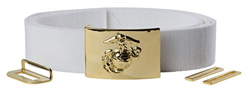 USMC NCO Buckle with White Belt