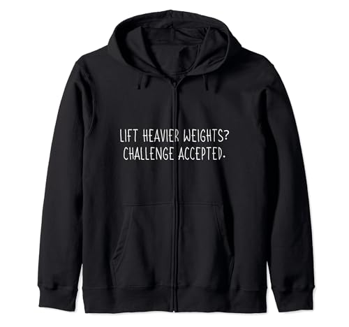 Humorous Workout Challenge for Fitness and gym Coach Zip Hoodie