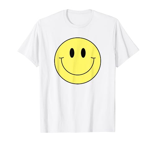 70s Yellow Smile Face Shirt Cute Happy Peace Smiling Face T-Shirt