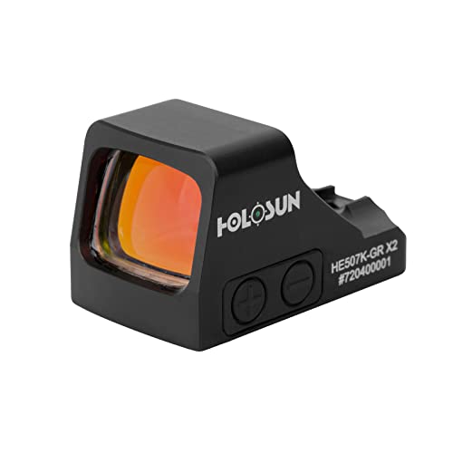 Holosun HE507K-GR-X2 Compact Multi-Reticle Green Circle Dot Open Sight w/Shake Awake HE507K-GR-X2