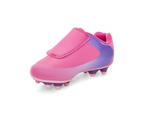 carter's Girls Fica Sport Cleat, Fuchsia/Fuchsia, 10 Toddler