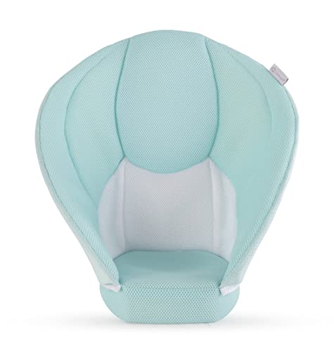 Contours Cozy Infant Sink Bather, Supportive Baby Bath Seat, Plush 3D Mesh, Quick-Dry Materials, for Sink, 0-6 Months - Blue, Mint