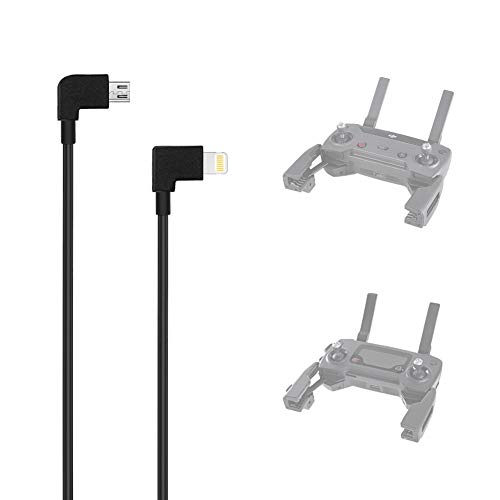 AxPower OTG Micro USB to iPhone iOS Cable 1ft Connector for DJI Spark Mavic Mini Mavic Pro Mavic 2 Pro Zoom Air Reverse Data Cable for iPhone 7 8 X
