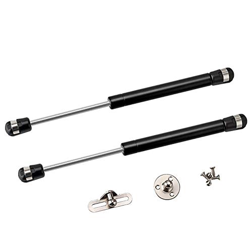 2 Pack Extended 10 inch Gas Prop Force 100N/22LB Gas Struts – Black Gas Springs/Window Lift and Lid Support/Gas Shocks for RV Bed Platform/Floor Hatch/Outdoor Bench/Cabinet/Tool Box