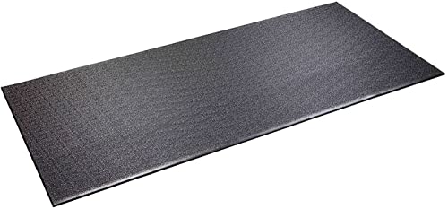 SuperMats Heavy Duty Equipment Mat 11GS Made in U.S.A. for Large Treadmills Ellipticals Rowers Rowing Machines Recumbent Bikes and Exercise Equipment (3-Feet x 6.5-Feet) (36 in x 78 in) (91.44 cm x 198.12 cm) , Black