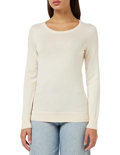 Amazon Essentials Women's Long-Sleeve Lightweight Crewneck Sweater (Available in Plus Size), Ecru, X-Large