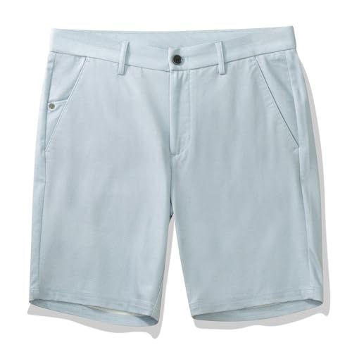Robert Barakett Men's Lomita Knit Casual 8' Inseam Shorts, Light Blue, 34