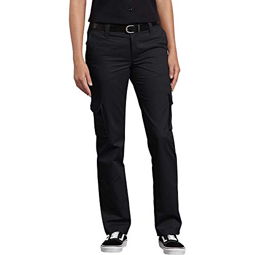 Dickies Women's Relaxed Fit Cargo Pants, Black, 2