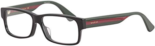 Gucci GG0344OA Eyeglasses 001 Black/Multicolor 56 mm