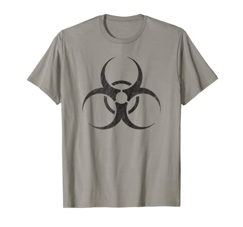 Biohazard Symbol Warning Sign Vintage Biological Hazard T-Shirt