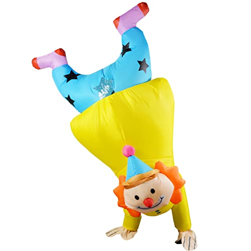 Inflatable Clown Costume, Halloween Blow Up Costumes for Men Women Unisex Funny Adult Suit for Cosplay Carnival Party