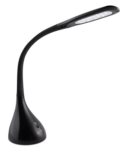 OttLite Creative Curves LED Desk Lamp with Adjustable Neck - 4 Dimmable Brightness Settings with Energy Efficient Natural Daylight LEDs for Home Office, Computer Desk, & Dorms
