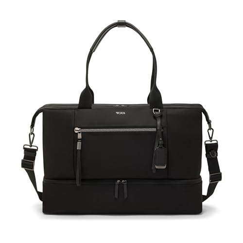 TUMI - Voyageur Contine Weekender - Bag for Travel, Business & More - Travel Weekender Bag for Women & Men - Traveling Bags - Black & Gunmetal Hardware - 12.5' X 17.3' X 7.0'