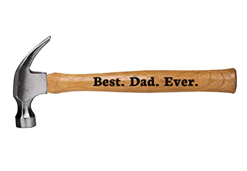 Engraved Wood Handle Steel Hammer Best Dad Ever Father's Day/Christmas/Birthday Gift for Father Hammer