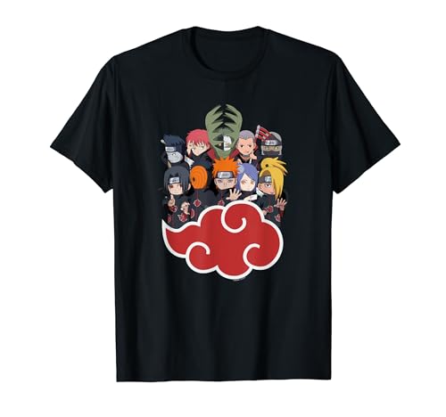 Ripple Junction x Naruto Shippuden Akatsuki Clan Chibi Anime T-Shirt