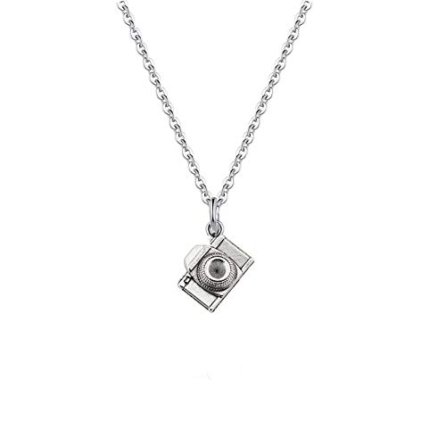 FUSTMW Photographer Gift Camera Infinity Love Charm Y Necklace Travel Jewelry Photography Gifts (Ordinary necklace)