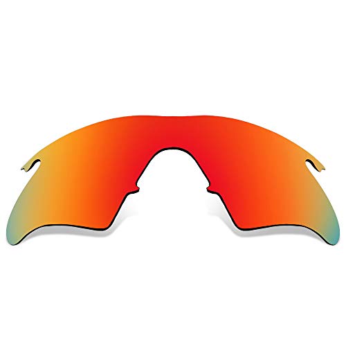Seek Optics Replacement Lens Compatible with Oakley M Frame Heater Sunglasses UV400 (Red Mirror Polarized)