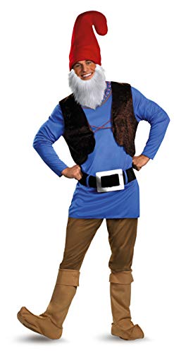Disguise Men's Papa Gnome Costume, Blue/Brown/Red, X-Large