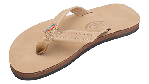 Rainbow Sandals Kid's Premier Leather Narrow Strap Sierra Brown, Kid's 13-01 B(M) US