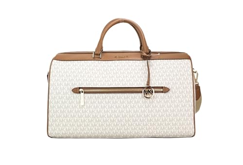 Michael Kors Extra Large Top Zip Duffle Bag (Vanilla)