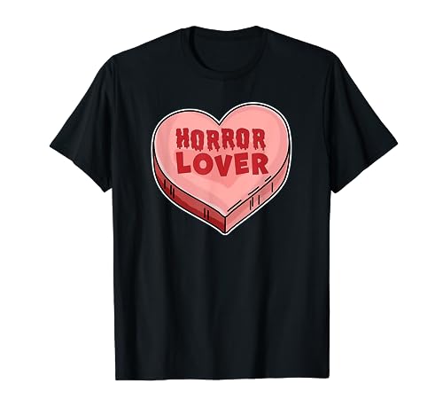Horror Lover Candy Heart Valentines Day Halloween T-Shirt