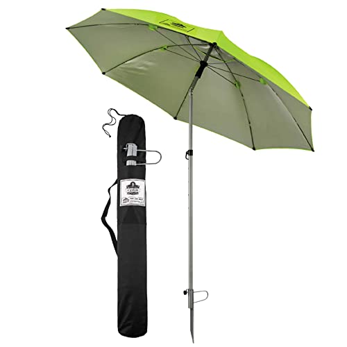 Ergodyne SHAX 6100 Lightweight Industrial Umbrella Lime, 84'