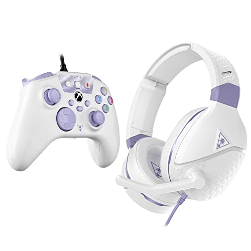 Turtle Beach Recon Spark Gaming Headset - 40mm Speakers, Mappable Buttons, Licensed for Xbox - White/Purple