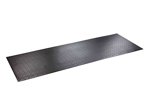 SuperMats High Density Commercial Grade Solid Equipment Mat 29GS Made in U.S.A. for Large Treadmills Ellipticals Rowers Water Rowing Machines Recumbent Bikes and Exercise Equipment (3-Feet x 8.5-Feet) (36' x 102') (91.4 cm x 259.1 cm),Black