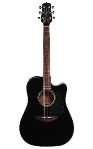 Takamine 6 String Acoustic-Electric Guitar, Right Handed, Black (GD30CE-BLK)
