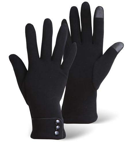 Brook + Bay Women's Gloves for Cold Weather - Women's Gloves w/Touchscreen Fingers - Fleece Gloves for Women - Texting Glove