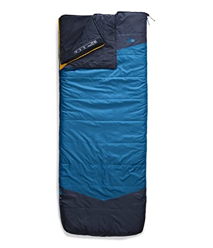 THE NORTH FACE Dolomite One 15F / -9C, 3-in-1 Insulated Camping Sleeping Bag, Hyper Blue/Radiant Yellow, Long