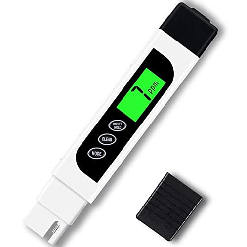 Hofun TDS Meter, 3 in 1 TDS, EC & Temperature Meter, Accurate & Reliable PPM Meter, Digital Water Testing kits for Drinking Water Quality, Tap, Well, Swimming Pool, Aquarium, RO/DI System, Hydroponics