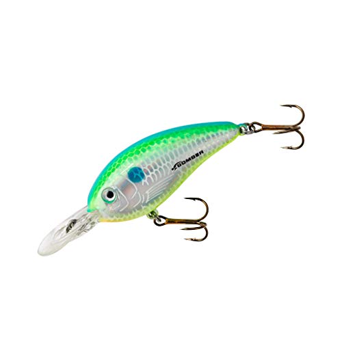 Bomber Lures Fat Free Shad Crankbait Bass Fishing Lure, Citrus Shad, Guppy (2 3/8 in, 3/8 oz, 4-6' Depth) (BD5MDCS)