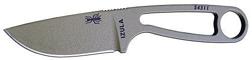 ESEE Knives Izula Fixed Blade Knife w/Survival Kit, Sheath & Clip Plate (Dark Earth)