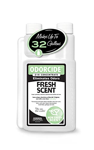 Odorcide Odor Eliminator Concentrate: Odor Eliminator for Strong Odor on Carpets, Hardwood & More - Smoke, Sweat & Pet Odor Eliminator for Home w/Non-Enzymatic Formula - Fresh Scent - 16 oz