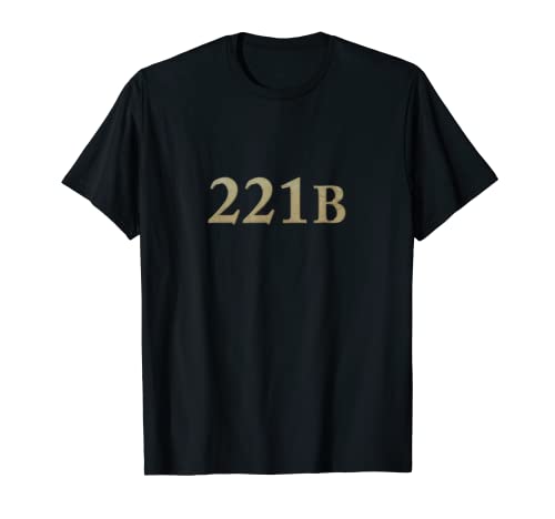 Sherlock Holmes Books 221B Baker Street T Shirt