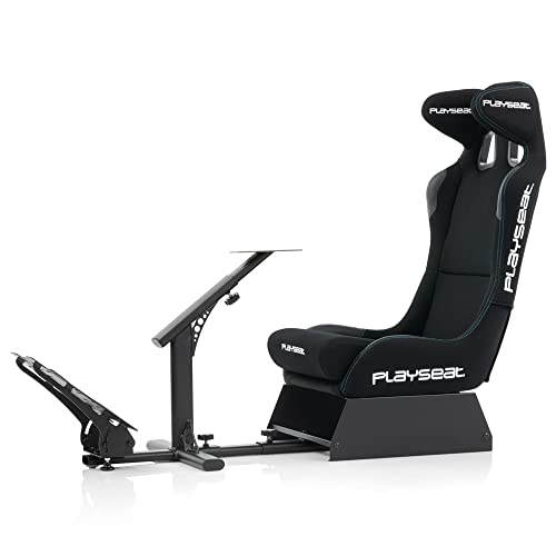 Playseat Evolution Pro Sim Racing Cockpit | Comfortable Racing Simulator Cockpit | Easily Adjustable | Compatible with all Steering Wheels & Pedals on the Market | Supports PC & Console |Actifit