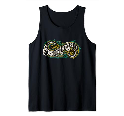 Scrooge and Marley Counting House Christmas Carol Vintage Tank Top