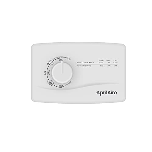 AprilAire 4655 Manual Whole-House Duct or Wall Mounted Humidifier Control Humidistat for AprilAire Whole-House Humidifiers, Low Voltage 24VAC